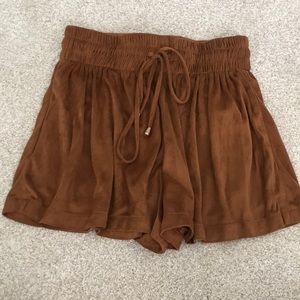 Boutique suede shorts